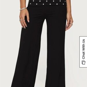 Edikted Reeva Polka Dot Fold Over Pants – Size XL – Excellent Condition